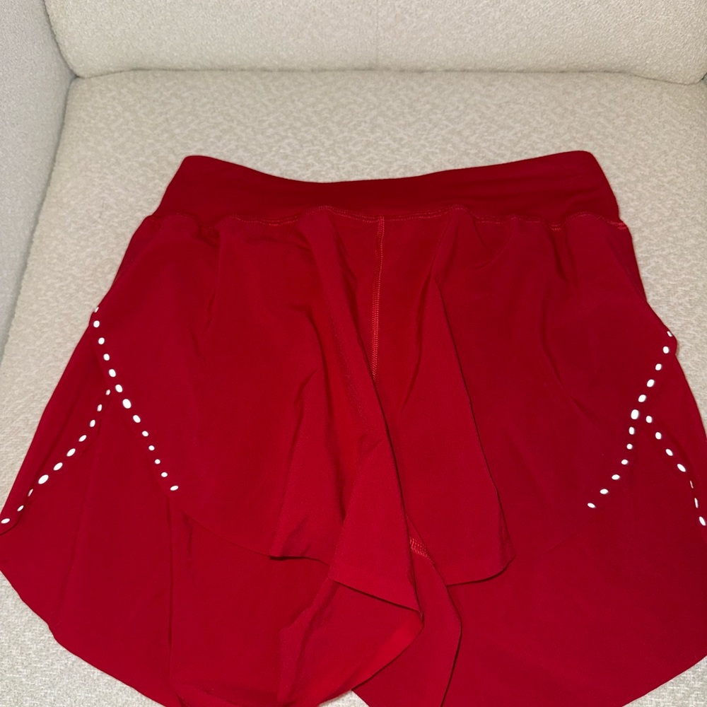 Lululemon Fast and Free Women's Red Athletic Shorts